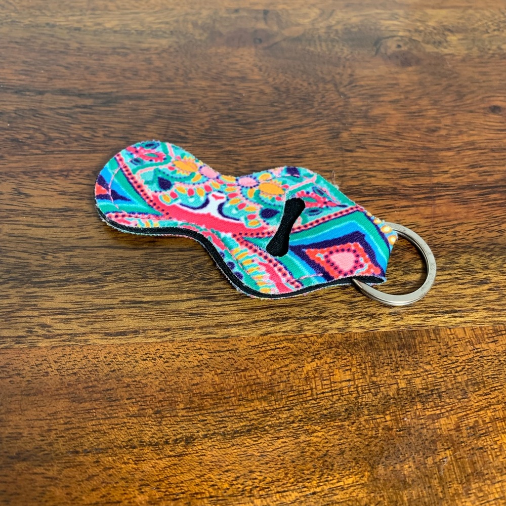 Aldi Quarter Keeper. Pink, Blue, and Yellow.